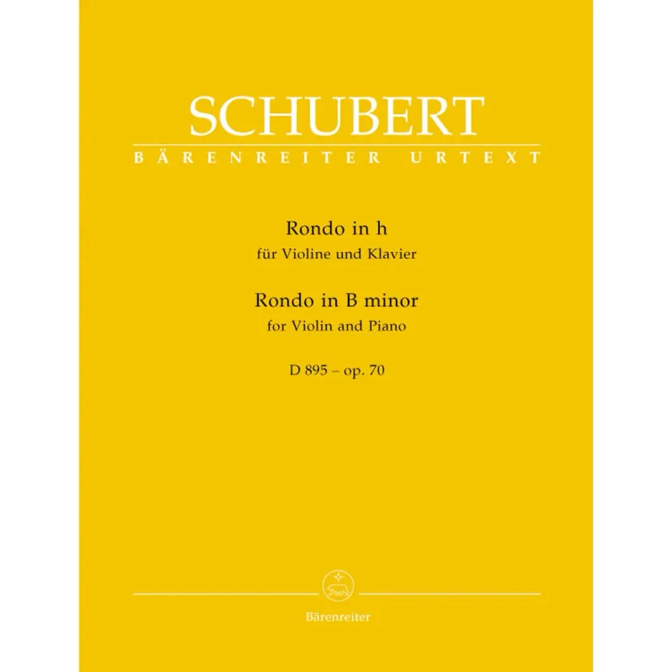 Bärenreiter Schubert Rondeau Brillante h-Moll Op 70 Noten