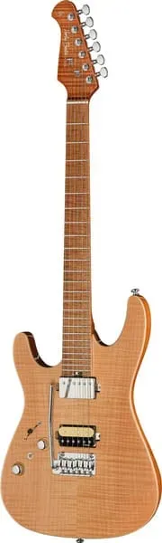 Harley Benton Fusion-IV HH LH MN FNT E-Gitarre Flame Natural Linkshänder