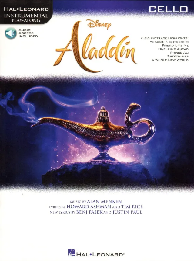 Shar Music Aladdin Play-Along Noten Cello mit Audio-Zugang