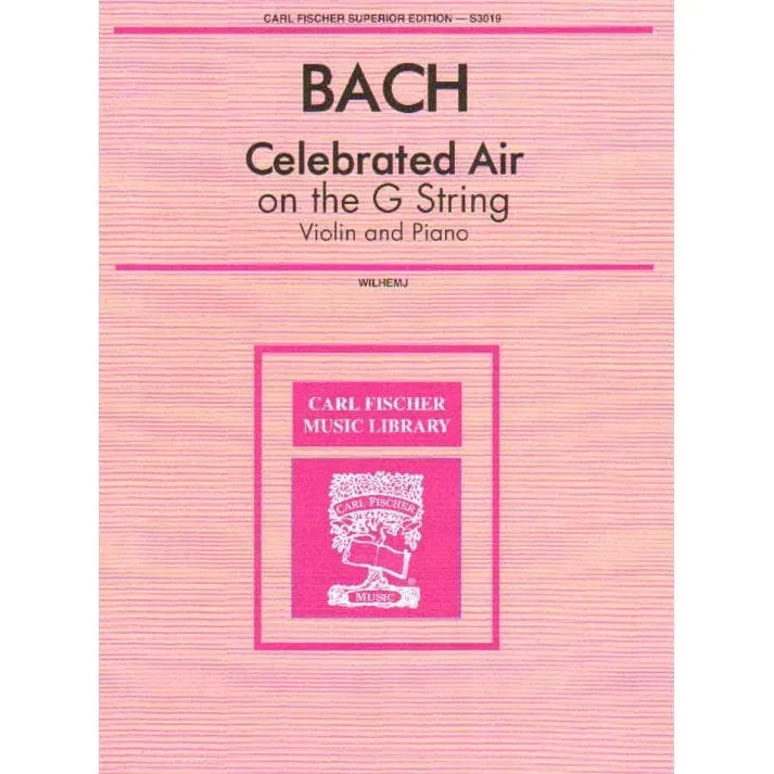 Bach Air G-Saite Violine Klavier Wilhelmj Fischer