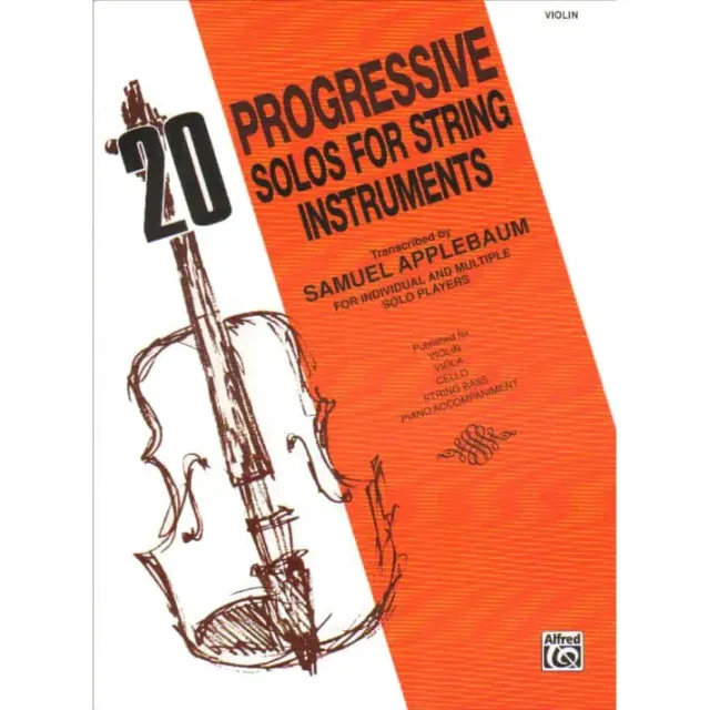 Alfred Applebaum 20 Progressive Solos Violine Notenheft