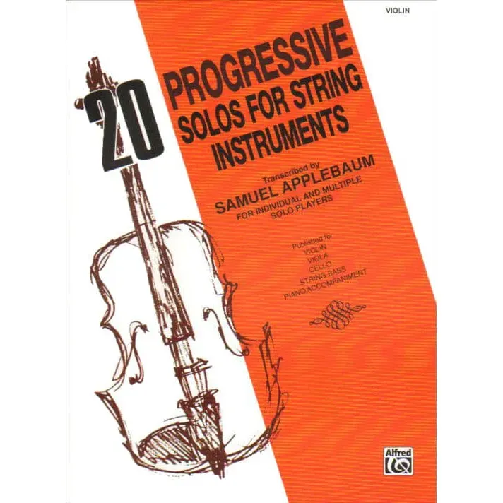Alfred Applebaum 20 Progressive Solos Violine Notenheft