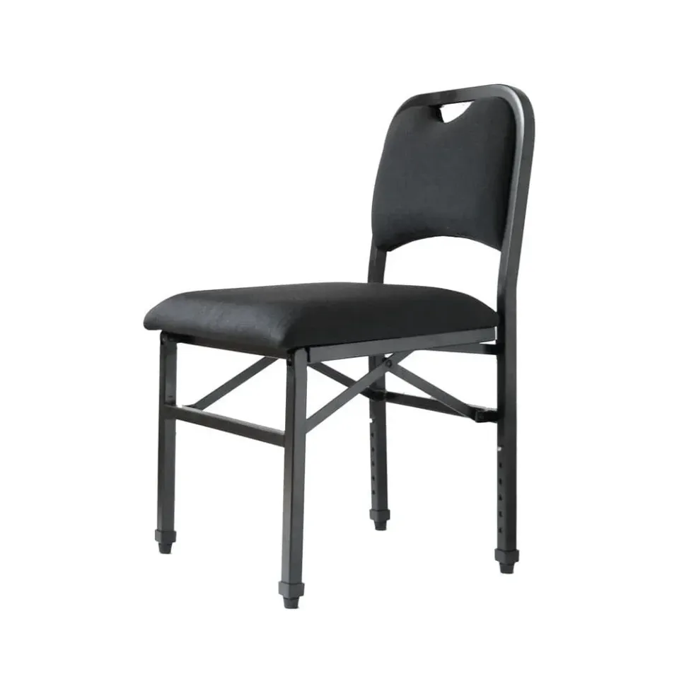 Shar Music Adjustrite Musikerstuhl Klappbar Hoch Stahl Schwarz 113kg