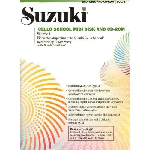 Suzuki Cello School Vol. 1 Klavierbegleitung MIDI CD-ROM
