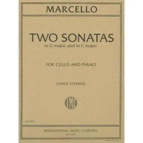 International Marcello Zwei Sonaten Cello Klavier Starker