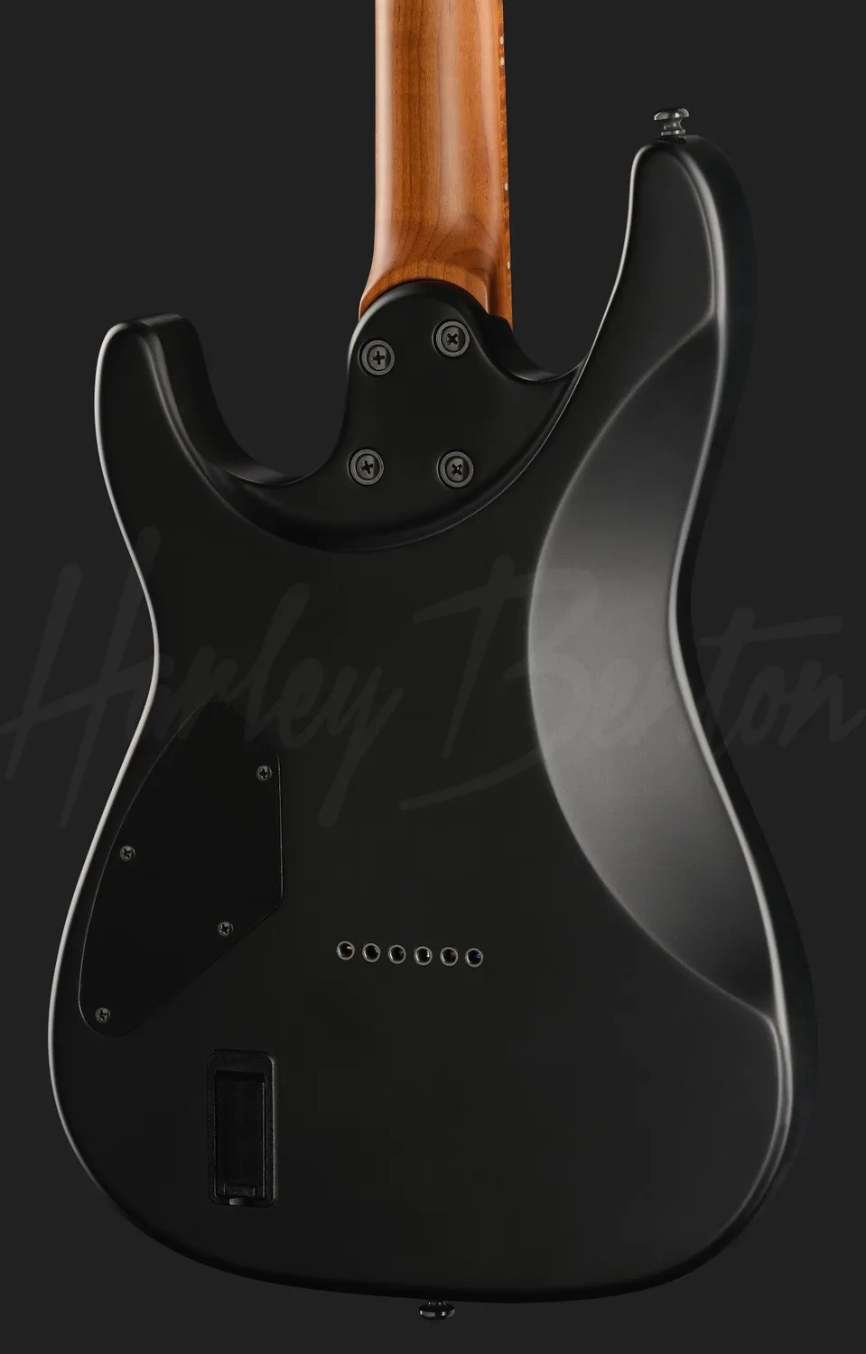Harley Benton Fusion-IV MN HT EMG E-Gitarre Satin Black