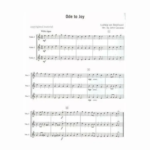 Alfred More Trios for Violins Noten 3 Violinen