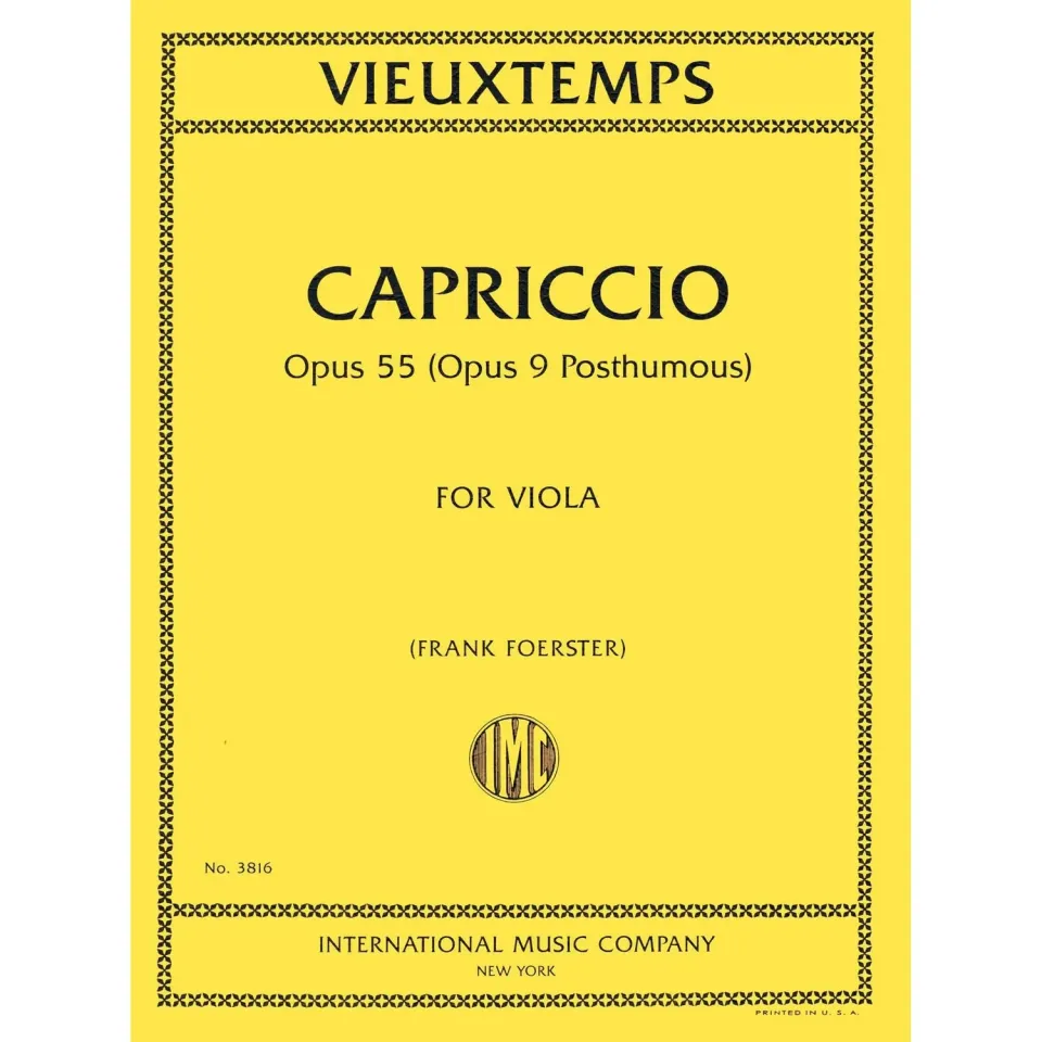 International Vieuxtemps Capriccio Op 9 Bratschenoten