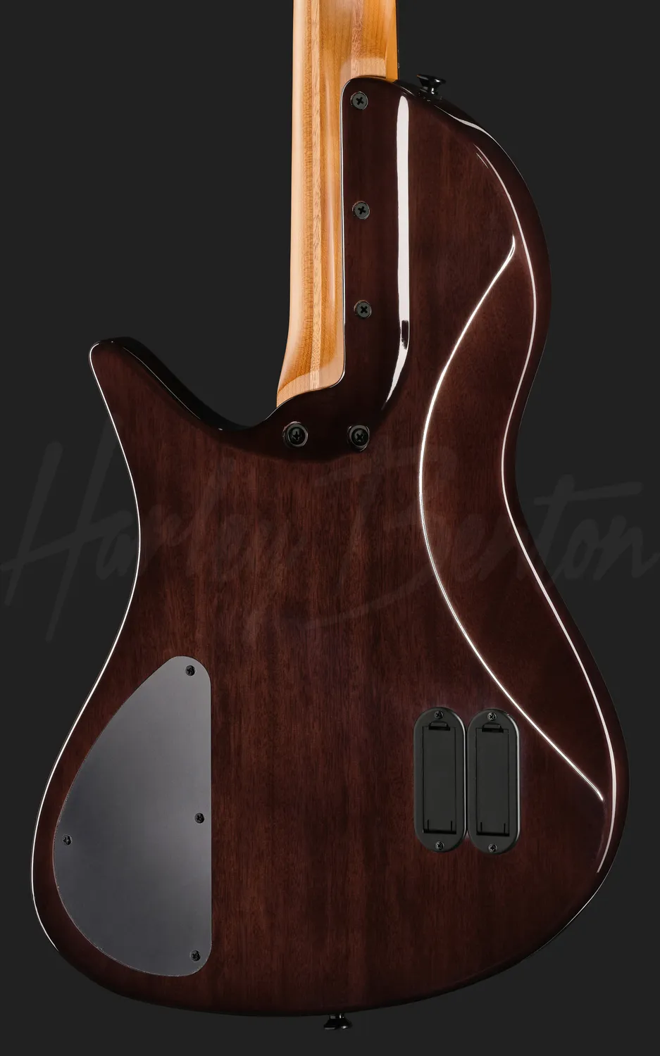 Harley Benton MSB-5 E-Bass Black Flame Burl 5-saitig