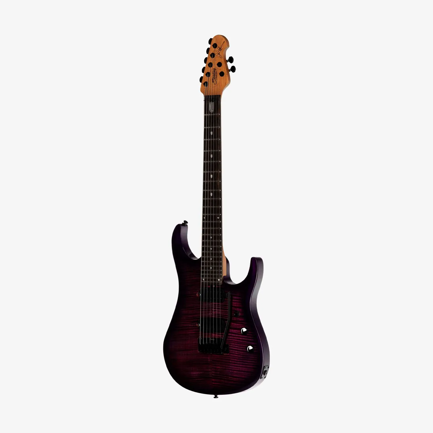 Sterling Artist JP157 DiMarzio 7-Saiter E-Gitarre Purple Nebula