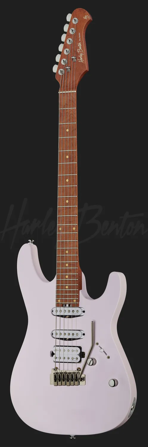 Harley Benton Fusion-III HSS E-Gitarre Shell Pink Tremolo