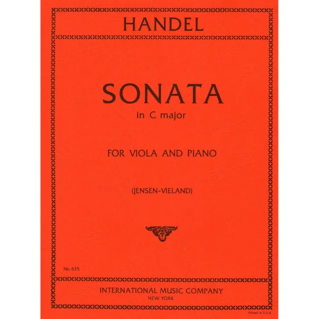 Shar Händel Sonate C-Dur Noten Viola Klavier