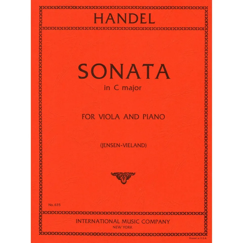 Shar Händel Sonate C-Dur Noten Viola Klavier