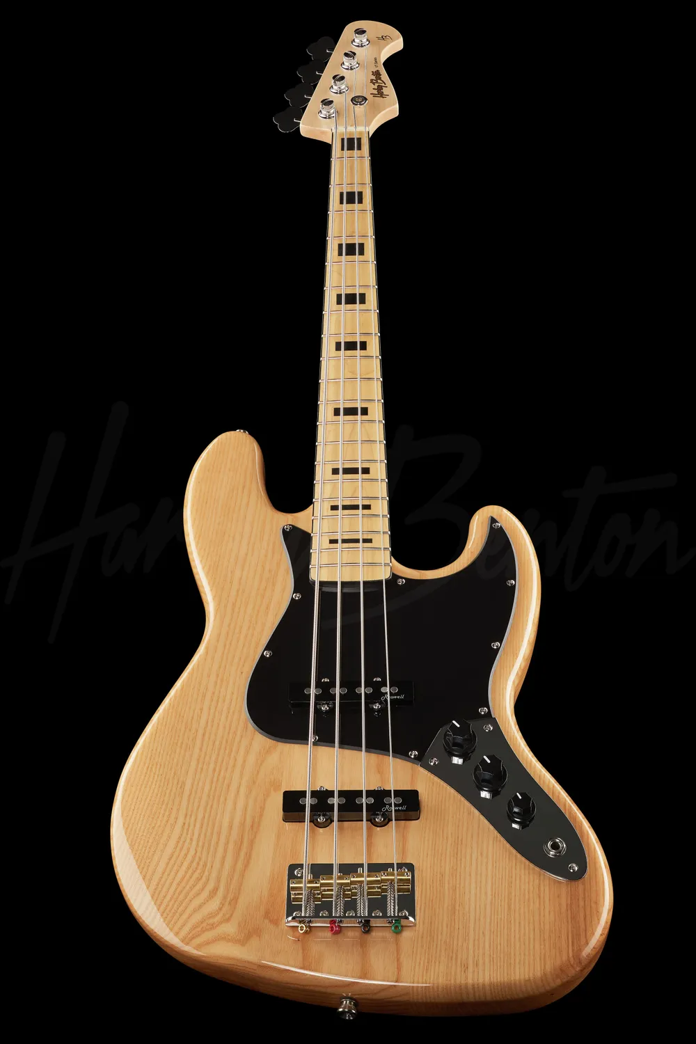 Harley Benton JB-75 NA E-Bass Esche Natur 4-saitig