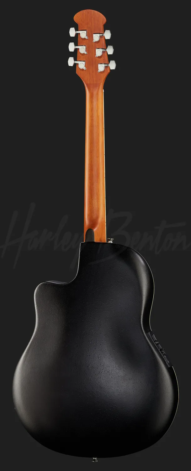 Harley Benton HBO-850BK E-Akustikgitarre Schwarz