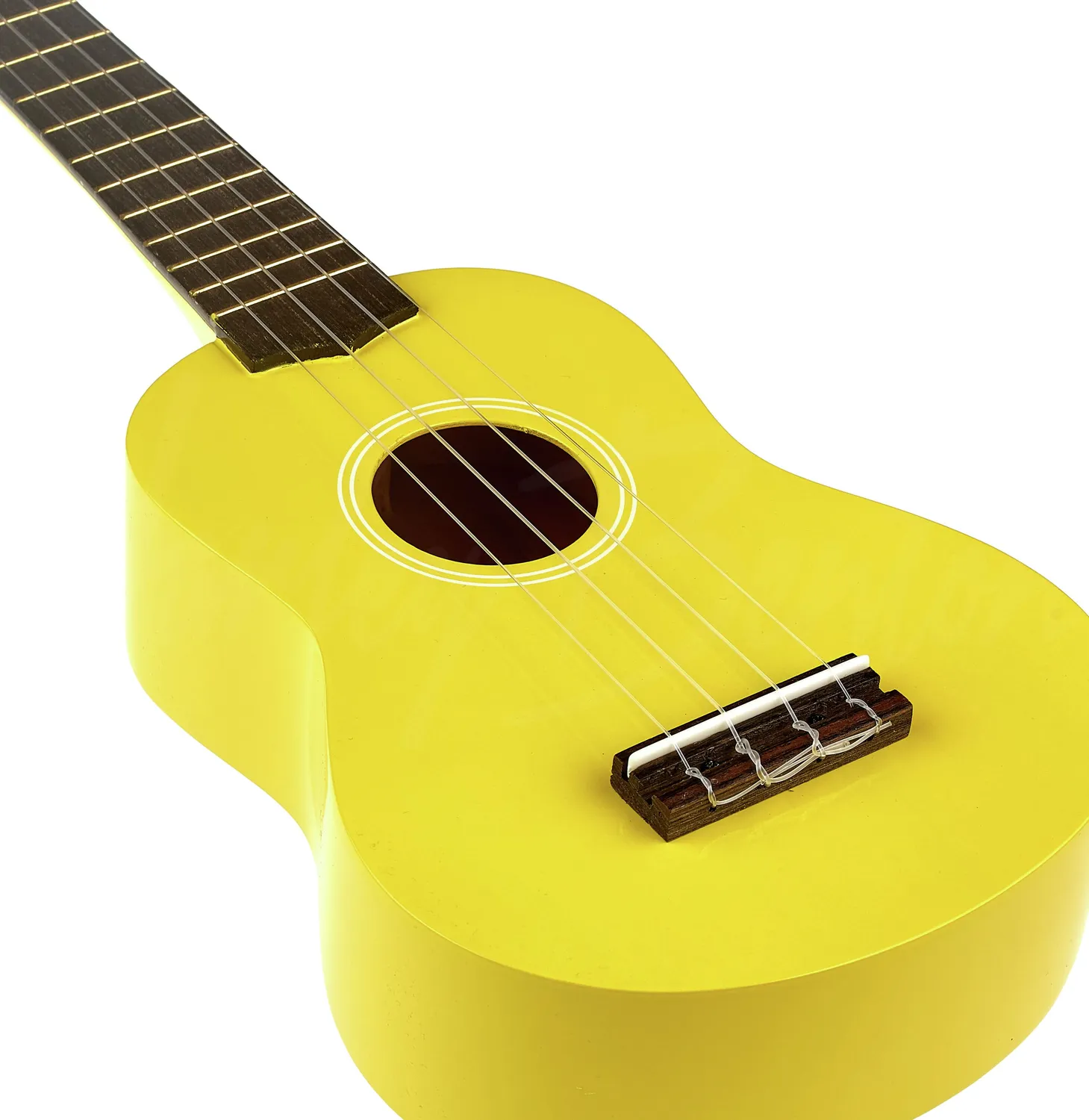 Harley Benton Standard HBUK12 Sopran-Ukulele Gelb Laminat