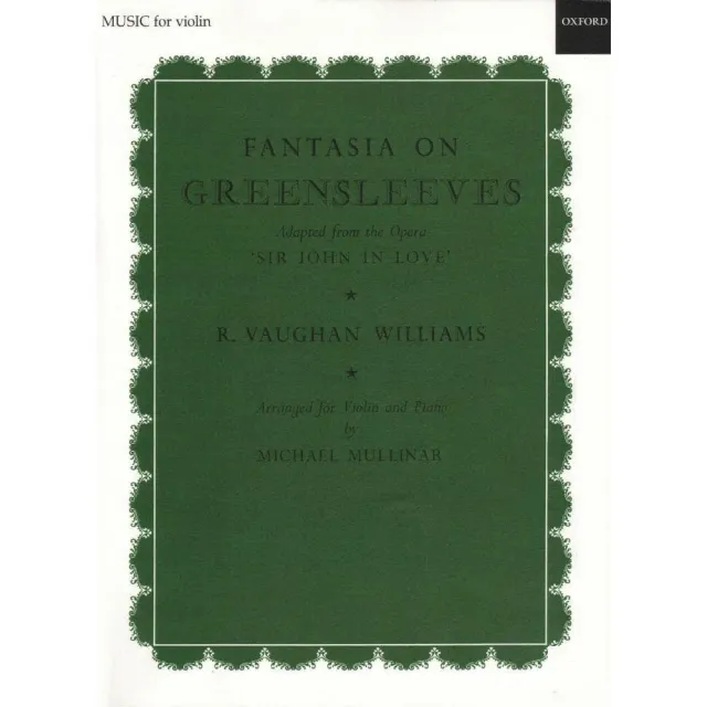 Vaughan Williams Fantasia Greensleeves Violin-Klaviernoten