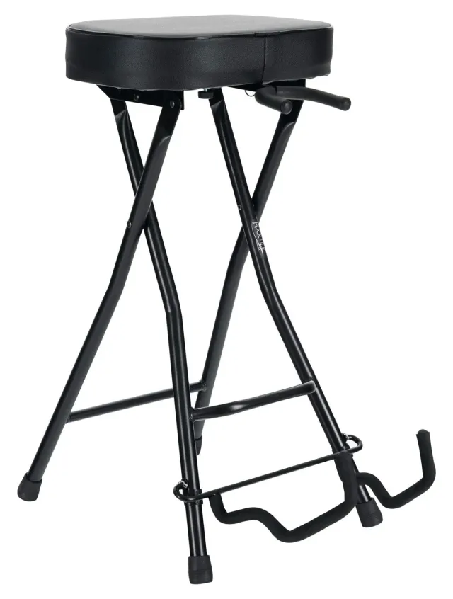 Rocktile Gitarrenhocker Gitarrenhalter klappbar schwarz