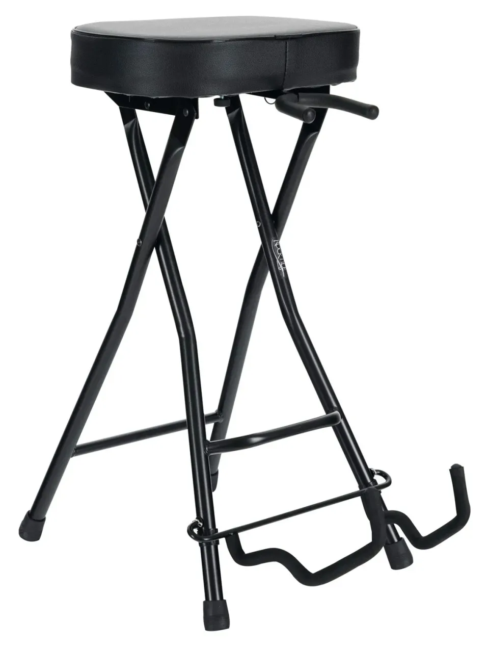 Rocktile Gitarrenhocker Gitarrenhalter klappbar schwarz