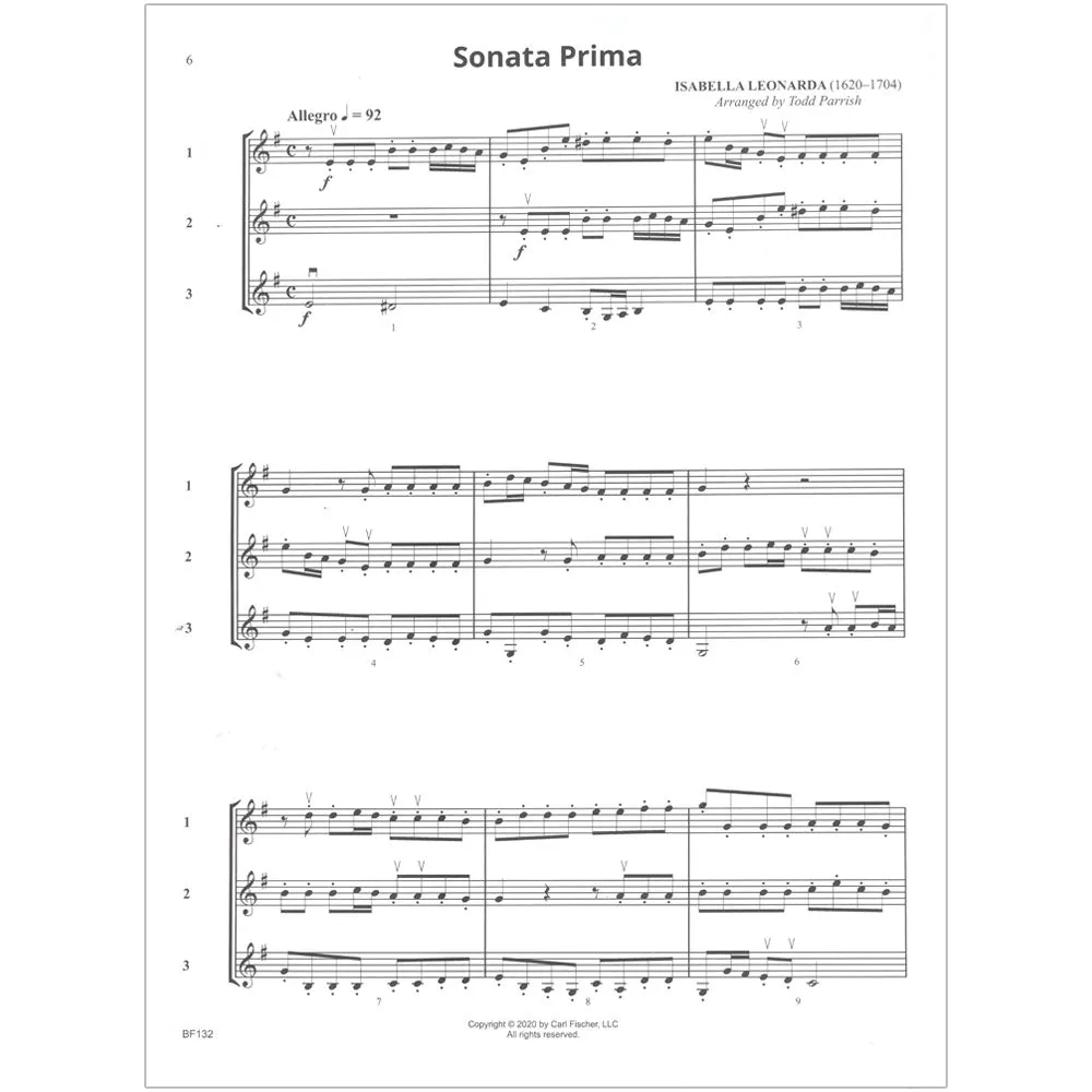 Parrish Classical Trios Notenheft Violine Streichtrio variabel