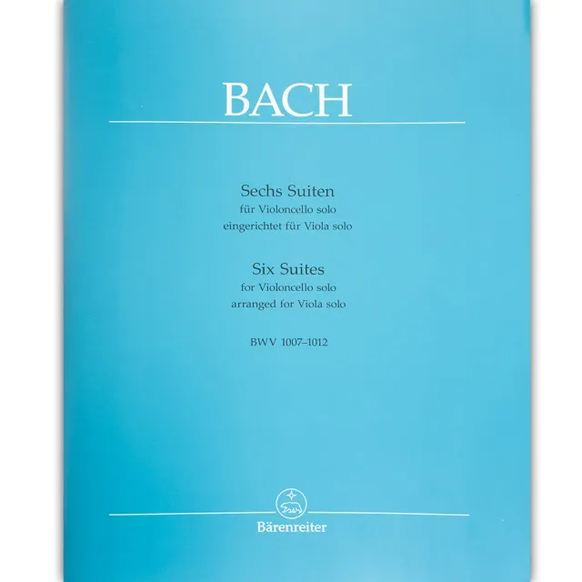 Shar Music Bach Six Suites BWV 1007-1012 Noten Viola