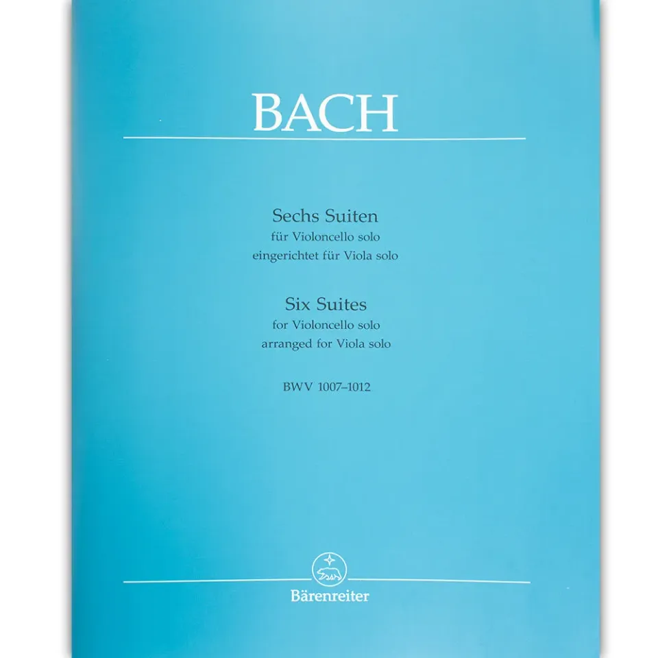 Shar Music Bach Six Suites BWV 1007-1012 Noten Viola