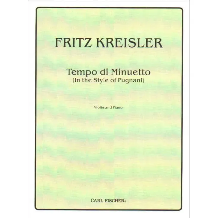 Shar Music Kreisler Tempo di Minuetto Violinnnoten Klavier leicht