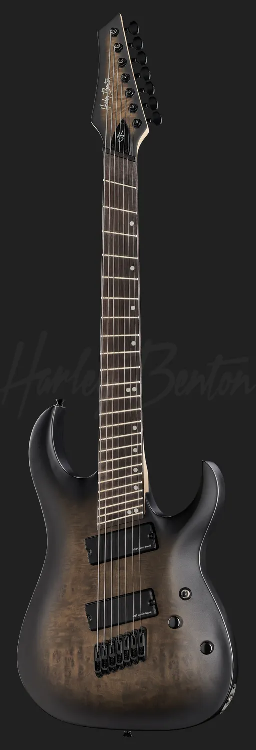 Harley Benton Progressive MultiScale-7 E-Gitarre 7-Saiter Burst
