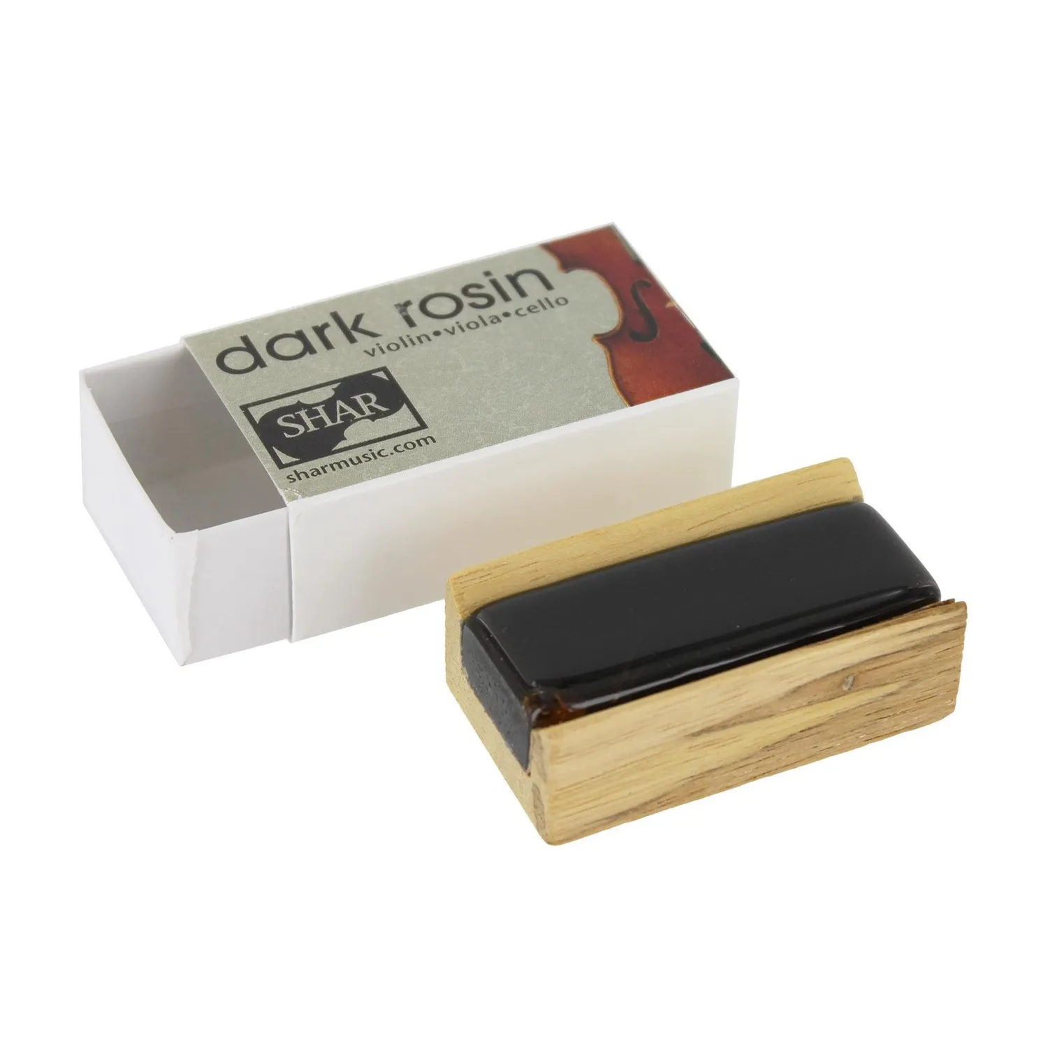 Shar Music Dark Wood Block Kolophonium dunkel