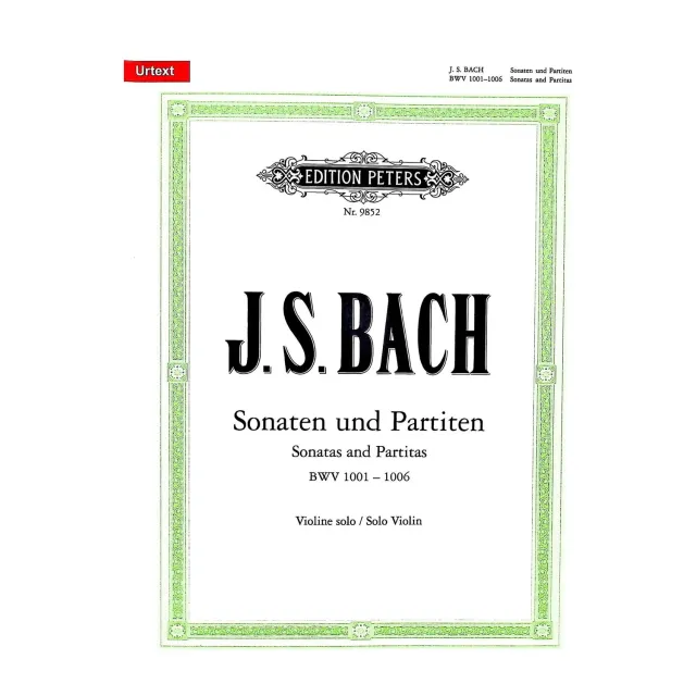 Edition Peters Bach BWV 1001-1006 Noten Violine Urtext