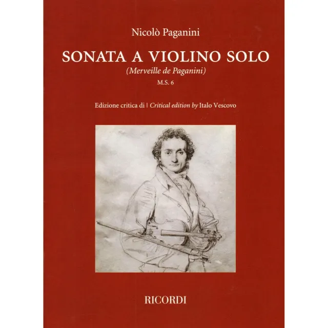 Ricordi Paganini M.S. 6 Violinnoten Solo kritische Edition