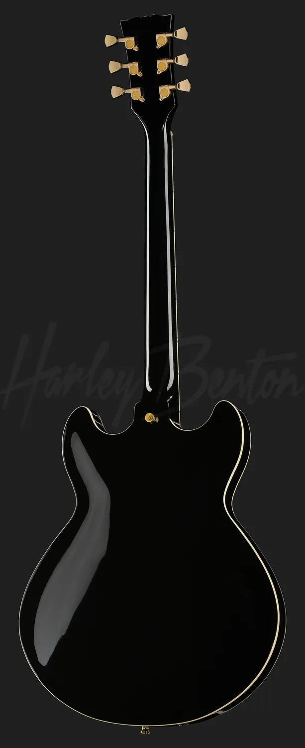 Harley Benton HB-35Plus Black Semi-Hollow E-Gitarre