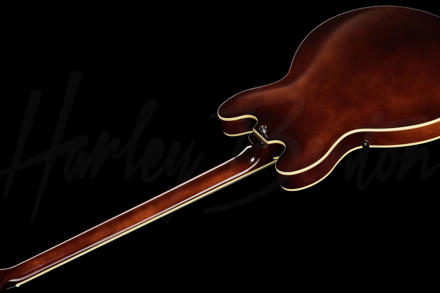 Harley Benton Vintage HB-60 WB Halbakustik-Gitarre Walnut