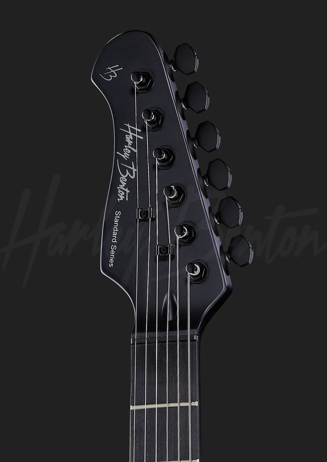 Harley Benton ST-20HH Active E-Gitarre Linkshänder Black