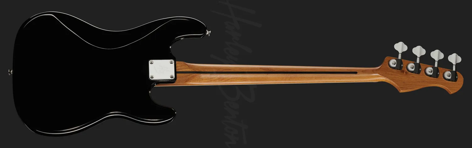 Harley Benton MV-4P LH E-Bass Black Linkshänder Alnico