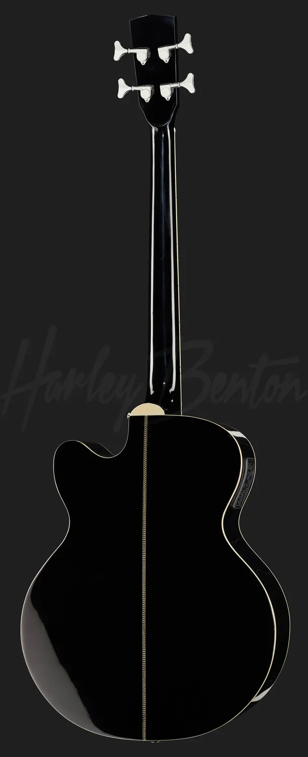 Harley Benton Custom B-30 Akustikbass Schwarz mit EQ