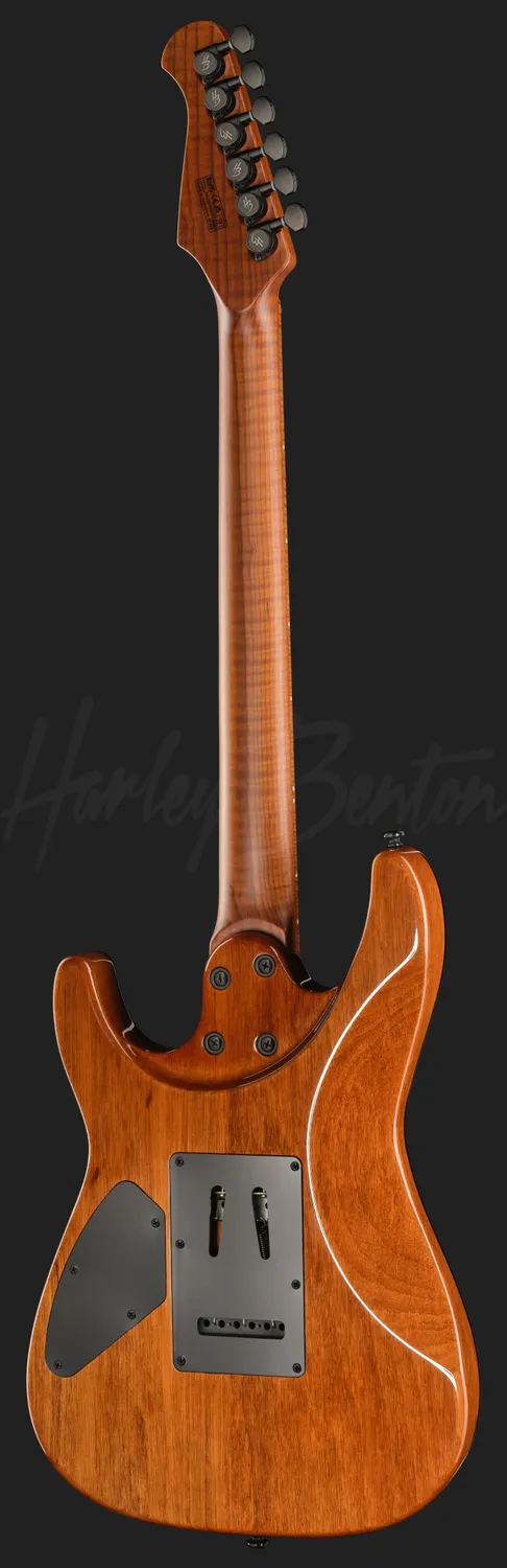 Harley Benton Fusion-IV HSH E-Gitarre White Metallic Tremolo