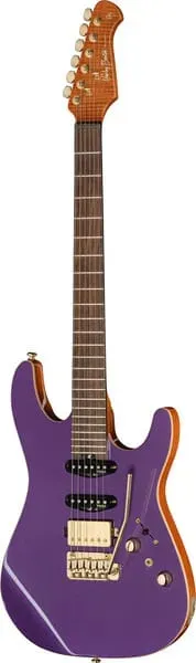 Harley Benton Fusion-IV HSS RW E-Gitarre Purple Metallic