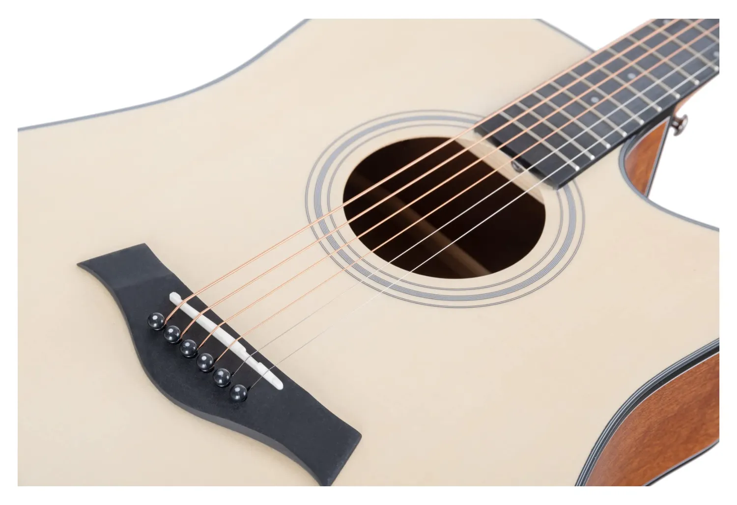 Rocktile WSD-101C NT Westerngitarre Gigbag-Set Dreadnought Fichte