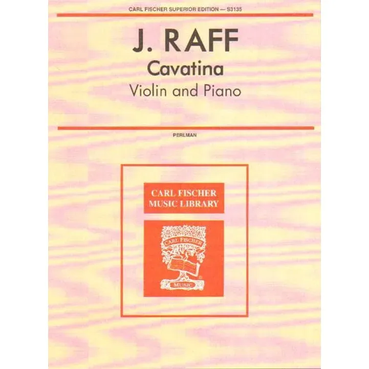 Shar Music Raff Cavatina op. 85 Nr. 3 Noten Violine Klavier Perlman
