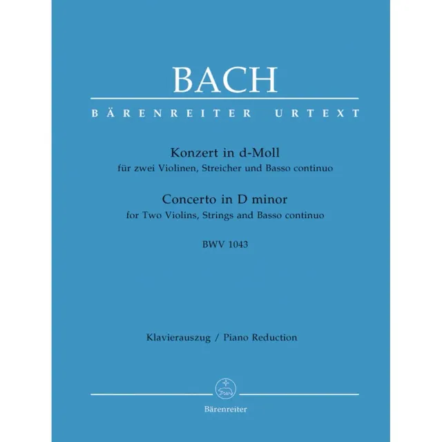 Bärenreiter Bach Doppelkonzert d-Moll BWV 1043 Noten Urtext