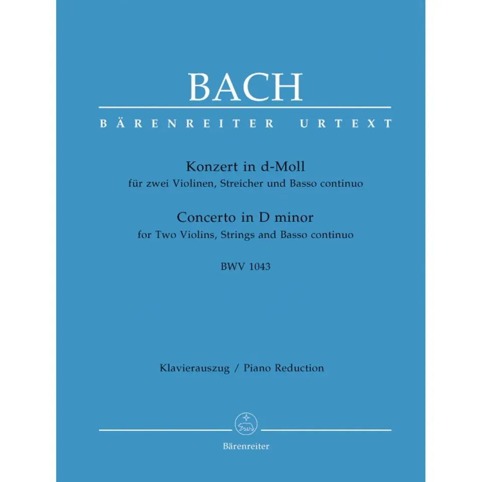 Bärenreiter Bach Doppelkonzert d-Moll BWV 1043 Noten Urtext