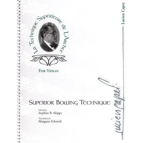 Capet Superior Bowing Technique Lehrbuch Violine Englisch 187 S.