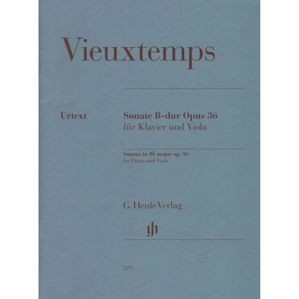 Henle Vieuxtemps Sonate B-Dur op. 36 Bratschennoten Klavier