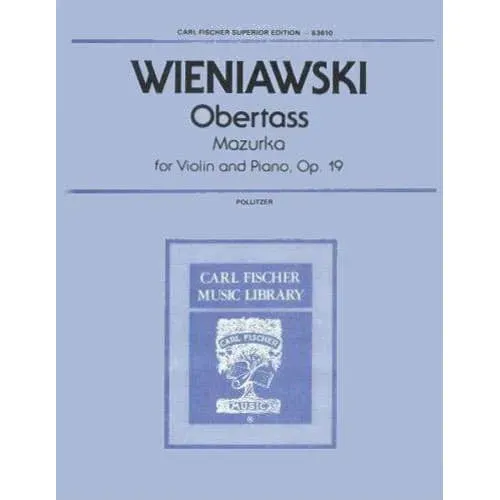 Carl Fischer Wieniawski Obertass Op 19 Nr 1 Noten