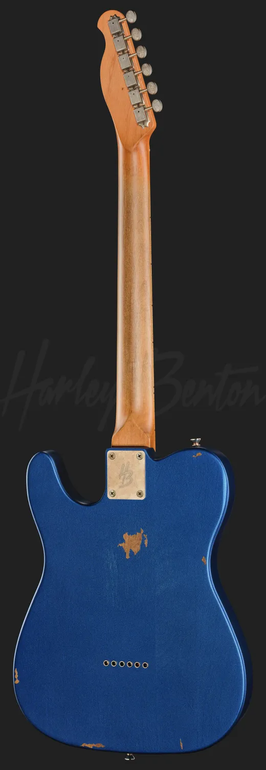 Harley Benton TE-62LA MN E-Gitarre Lake Placid Blue aged