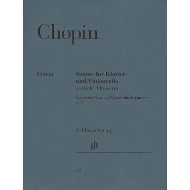 Henle Chopin Cellosonate g-Moll op. 65 Noten Cello Klavier Urtext