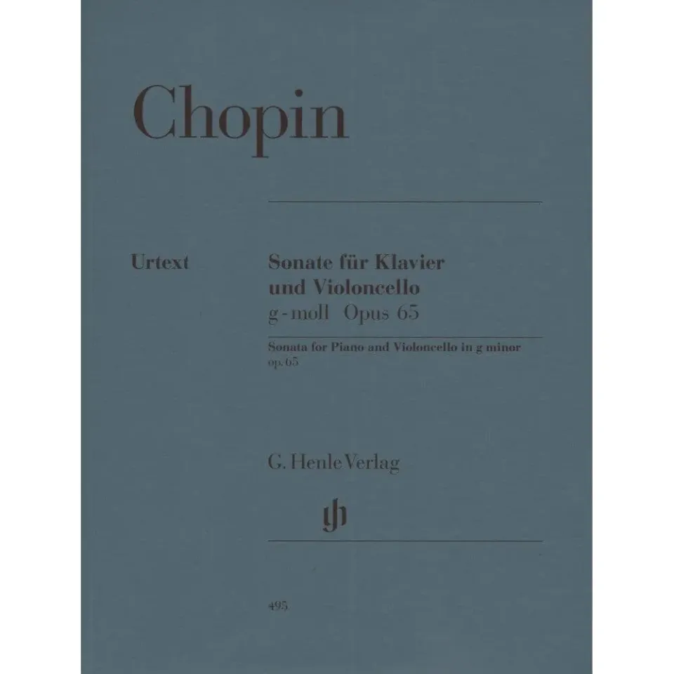 Henle Chopin Cellosonate g-Moll op. 65 Noten Cello Klavier Urtext