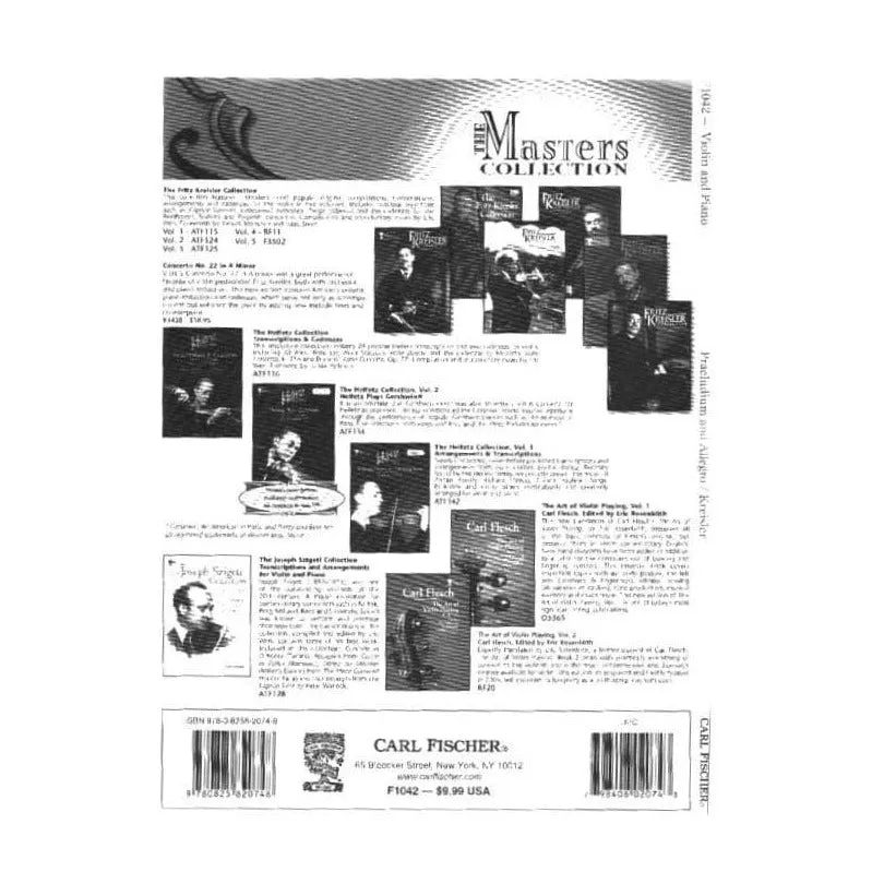 Kreisler Praeludium Allegro Violine Klavier Fischer