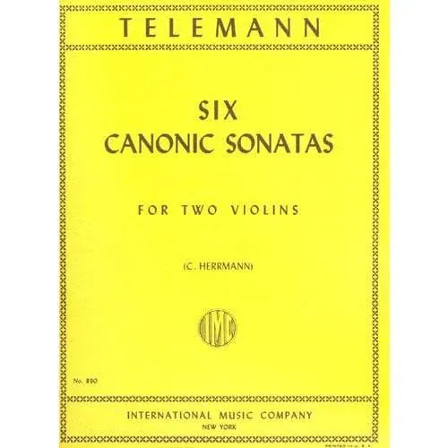 International Telemann TWV 40:118-123 Violinduo-Noten